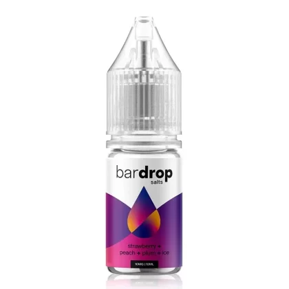 Strawberry Peach Plum Ice By Bar Drop Salts 10ml - Nicotine Strength#10mg (Salt)>20mg (Salt)>5mg (Salt) (248716)