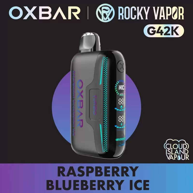 Rocky Vapor Oxbar G42K Disposable Vape – Raspberry Blueberry Ice