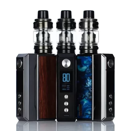 VooPoo Drag 4 177W Dual 18650 Box Mod Starter Kit - Gunmetal/Rosewood