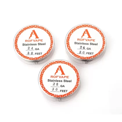 SS316L Stainless Steel Wire by Rofvape 24-26-28GA (30 Feet)