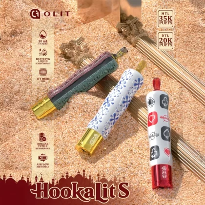 OLIT HookaLit S 35K Puff Disposable E-Hookah - 35,000 Puffs - Gum Mint