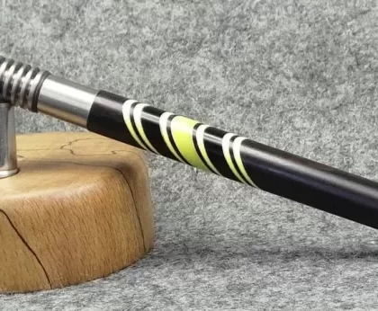 Slimline Old Dirty Basset in Blackwood with Yellow Accents by PhattPiggie - Ecigdepot