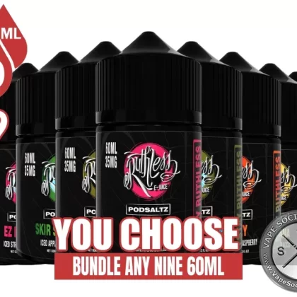 Ruthless Pod Saltz Bundle 9x60ml (540ml)
