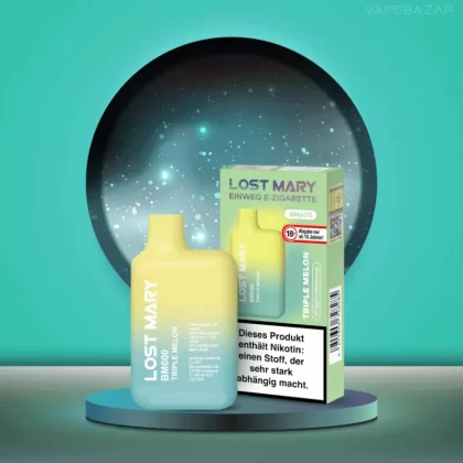 Elf Bar Lost Mary – Triple Melon - Elf Bar Lost Mary / Melone / Glycerin / Propylenglykol / Nikotinsalz / Aromastoffe / 20mg/ml / 550 mAh / ca. 600