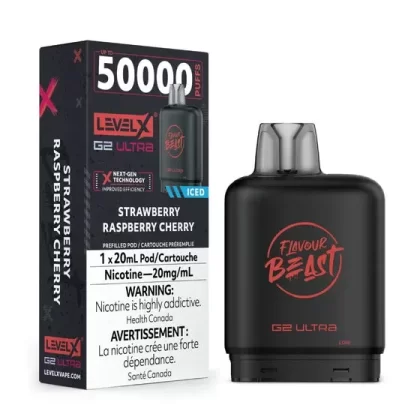 Level X Flavour Beast G2 Ultra – Strawberry Raspberry Cherry Iced