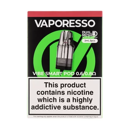 Vaporesso Vibe V2 Replacement Pod Pack - 0.6ohm/0.8ohm