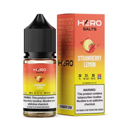 Strawberry Lemon by Hero E-Liquid 30mL (Salts) - Vaporider Deals