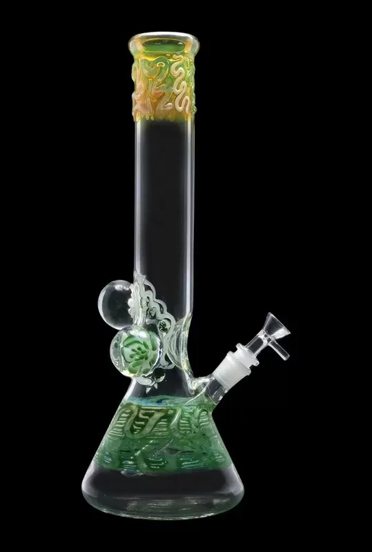 Smoke Cartel Mushroom Marble Water Pipe – 18 in.