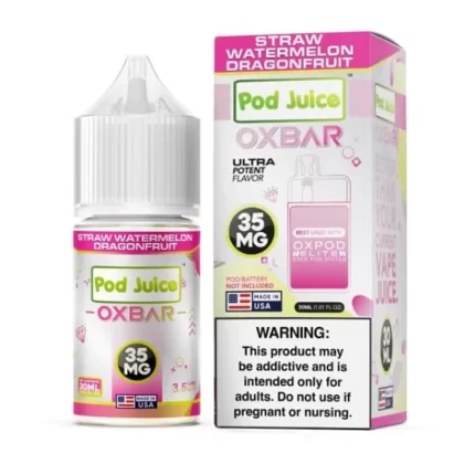 Pod Juice x OXBAR TF Straw Watermelon Dragonfruit 30ml - Vape Product