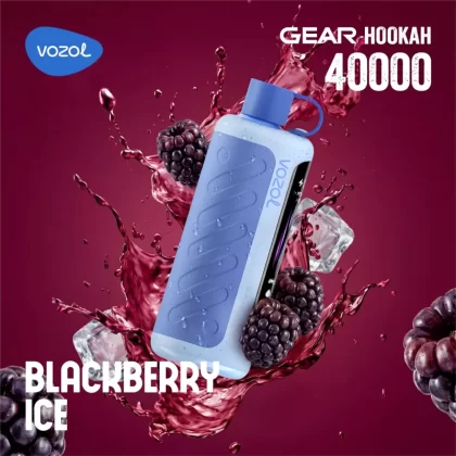 Vozol Gear Hookah 40K Rechargeable Disposable Vape - 40,000 Puffs - Blackberry Ice / 5 mg