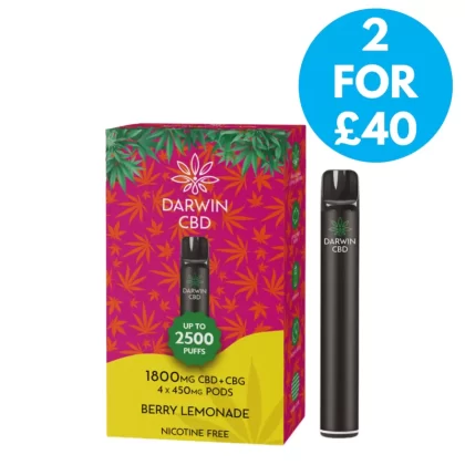 Darwin The Big One 1800mg CBD 2500 Puffs - Vape Co