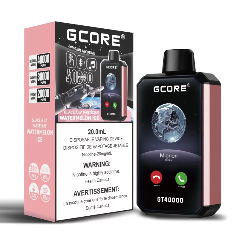GCore GT 40K - Blue Razz, Double Mint; Vape Product - Image 3
