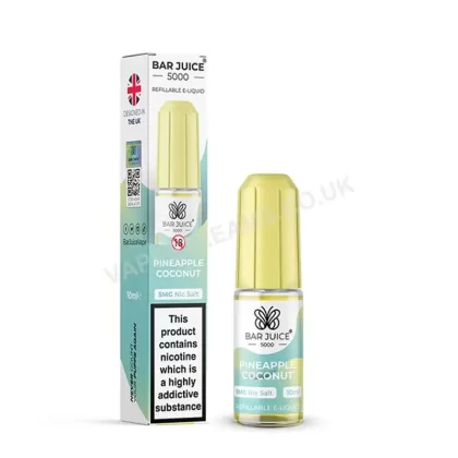 Bar Juice 5000 Pineapple Coconut Nic Salt E-Liquid - Vapestreams Co