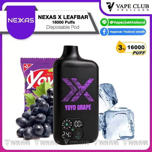 NEXAS X LEAFBAR 16000 Puffs Disposable Pod - Vapeclubth - Image 2