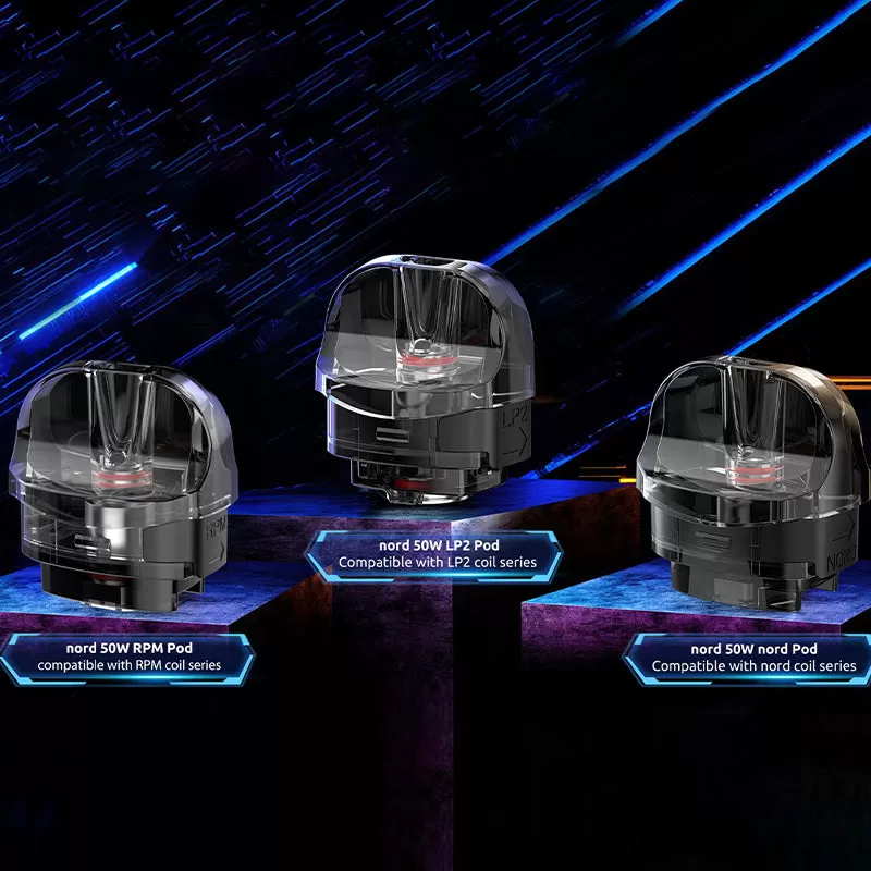 SMOK Nord 50W Replacement Empty Pod 3pcs/pack - 4ml LP2 Pod / CN-SZ