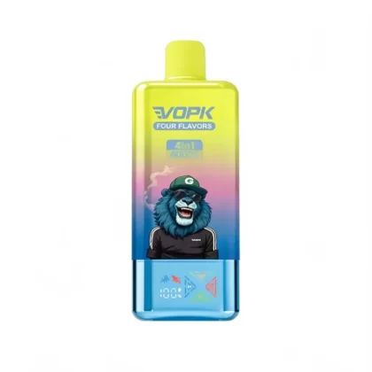 Vopk Four Flavors 80000 Puffs 4-in-1 Disposable Vape - Random Flavors, Watermelon Ice & Triple Melon Ice & Blue Razz Ice & Strawberry Ice Cream; 2-nicotine, 5-nicotine