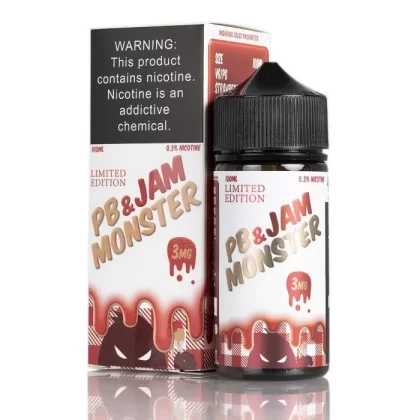 Jam Monster PB&J Strawberry Vape e-Liquid 100mL - Vape Product, Vape Product (A544A7)