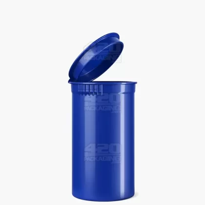 Child Resistant | Opaque Blueberry Pop Top Bottles | 19dr – 3.5g – 225 Count