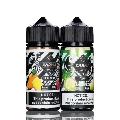 Karma E-Liquid – No Nicotine Vape Juice – 100mL - Bad Karma, Good Karma