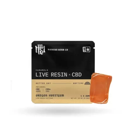 Live Resin CBD Caramels (Organic) - Count#1 Caramel>3 Caramels>10 Caramels