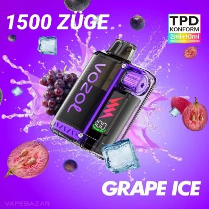 Vozol Vista Plug – Grape Ice Starter Kit - Pod Kit; La Fume; 850 mAh