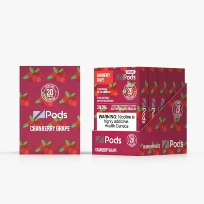 Zpods Stlth Compatible Cranberry Grape - Nicotine#Supreme Nic Blend 20MG with 50MG Throat Hit