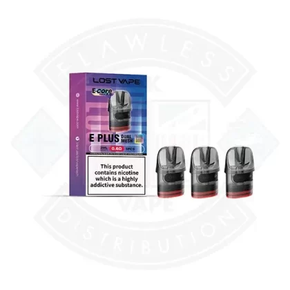 Lost Vape E Plus DUAL MESH Cartridge 3pcs/pack - 0.45ohm – XL, 0.45ohm(2ml)