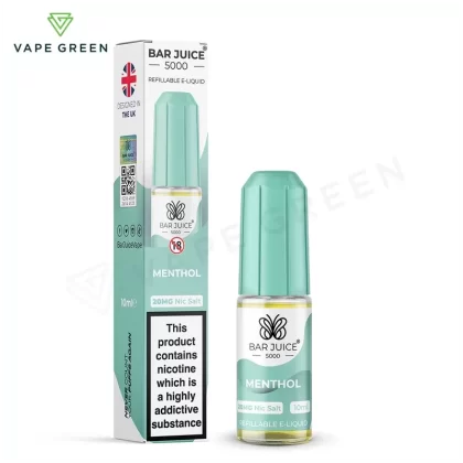 Menthol Nic Salt E-Liquid by Bar Juice 5000 - Eliquidsupply