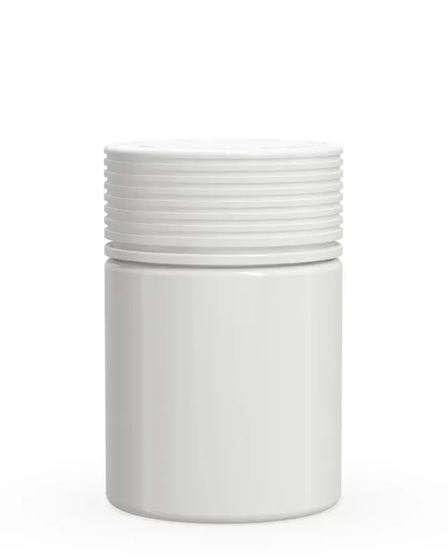 CHUBBY GORILLA | Child Resistant White Plastic Spiral Jar w/ White Cap | 55mm – 4oz – 400 Count