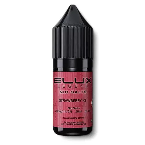 Strawberry Ice Nic Salt By Elux Legend - 10mg