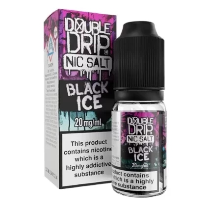 DOUBLE DRIP BLACK ICE 10ML NIC SALT E-LIQUID