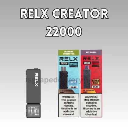 Relx Creator 22000 Puffs - Starter Kit (Device + Cartridge) / Sour Plum Cola