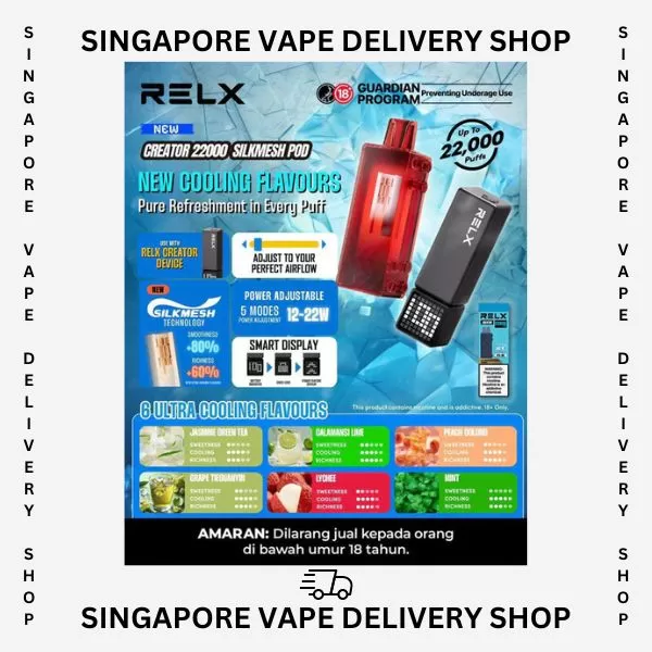 Relx Creator 22000 Puffs - Starter Kit (Device + Cartridge) / Sour Plum Cola - Image 2