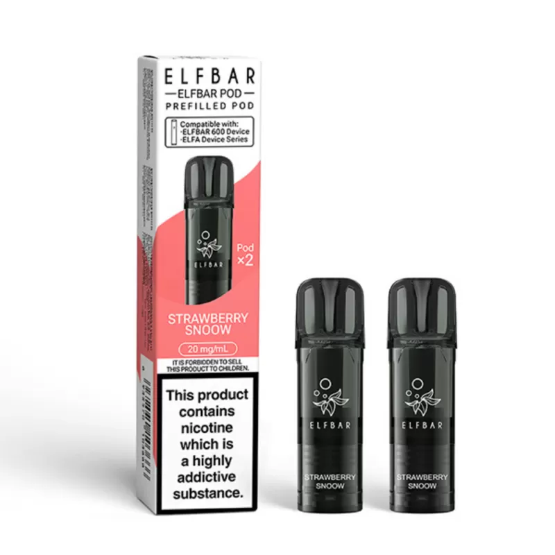 Elf Bar 600 Prefilled Pod Strawberry Snoow - 20mg