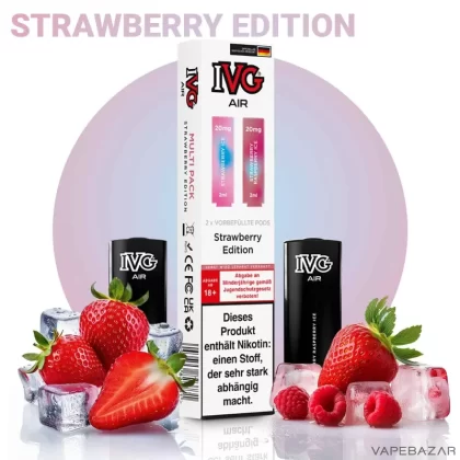 IVG AIR Pods – Strawberry Edition (2er Pack) - IVG / 20mg/ml / 2ml / Nein