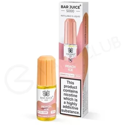 Peach Ice Nic Salt E-Liquid by Bar Juice 5000 - Ecigpremium