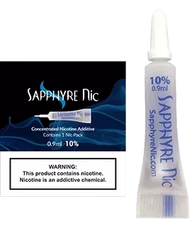Sapphyre | Nicotine Additive Pack - Size#.9mL>1.8mL~Nicotine#10%>20%>40% (76C85F)