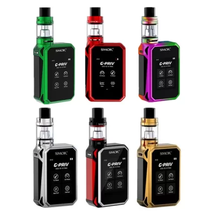 SMOK G-PRIV 220w Touch Screen 5.0ML Starter Kit With TFV8 Big Baby - Gold