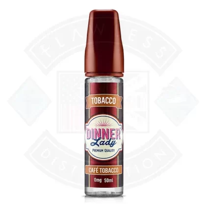 Dinner Lady Tobacco – Cafe Tobacco 0mg 50ml Shortfill - Ecigdepot