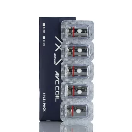 ACROSS VAPE AVC REPLACEMENT COILS – 5 PACK - AVC Mesh 0.3 ohm, AVC Mesh 0.6 ohm (9010AA)