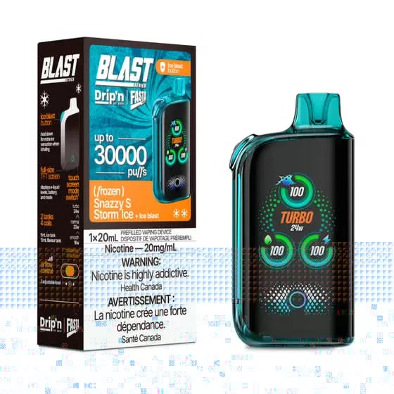 Drip’n by Envi x Fasta Blast 30K Disposable – Snazzy S Storm Ice