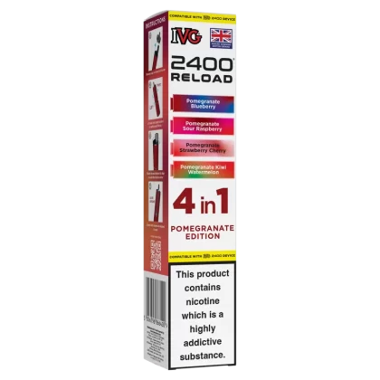 Pomegranate Edition IVG 2400 Refill Pods - 20mg - Vape Product (BCFA66)