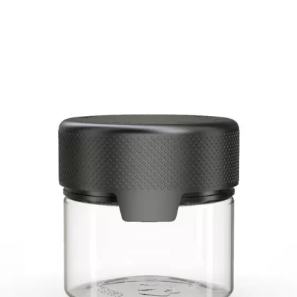 CHUBBY GORILLA | Child Resistant Clear Plastic Aviator Container w/ Black Cap | 60mL – 2oz – 500 Count