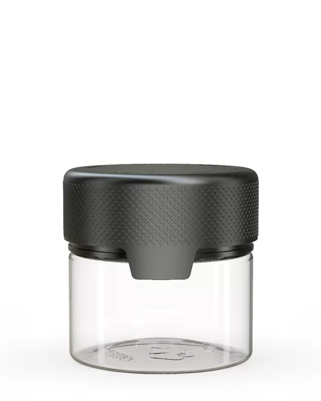 CHUBBY GORILLA | Child Resistant Clear Plastic Aviator Container w/ Black Cap | 60mL – 2oz – 500 Count