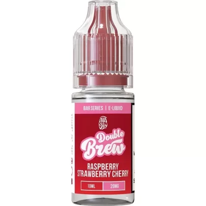 Raspberry Strawberry Cherry Double Brew Bar Series Nic Salts – 5mg, 10mg & 20mg – Pack of 10