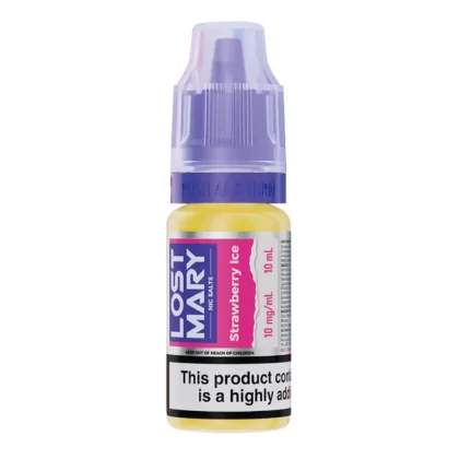Strawberry Ice Nic Salt E-Liquid by Lost Mary (10ml) - 5mg