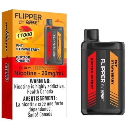 Flipper by Ripper 11K Disposable Vape – Doctor Cherry & FNT Strawberry