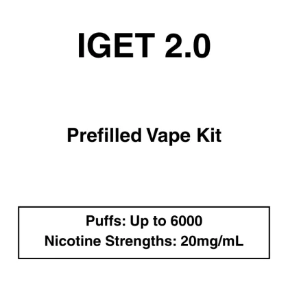 IGET – Bar Plus Disposable 2.0 – Vape Kit – 6000 Puffs – 20mg Nicotine with changeable pod option - Apple 2.0, Apple grape Ice; Apple, Banana