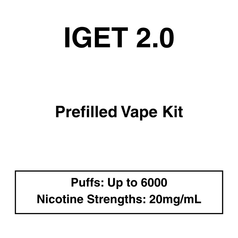 IGET – Bar Plus Disposable 2.0 – Vape Kit – 6000 Puffs – 20mg Nicotine with changeable pod option - Apple 2.0, Apple grape Ice; Apple, Banana