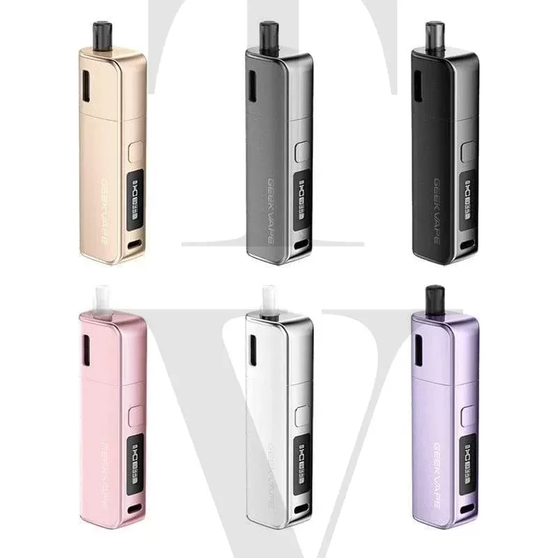 GEEKVAPE SOUL POD VAPE KIT - Select Your Colour#BLACK>CHAMPAGNE>GUNMETAL>PINK>VIOLET>WHITE>Blackcurrant Passionfruit>Blue Sour Razz Watermelon>Blueberry Peach Fizz>Blueberry Sour Strawberry>